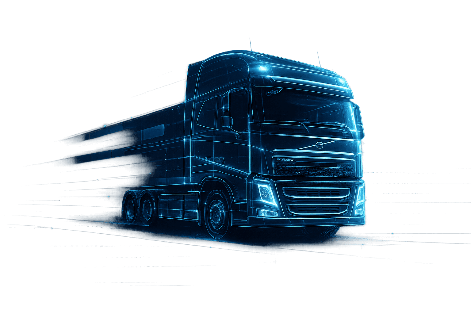 Modern Volvo truck representing FleetOps transport management